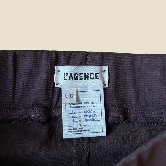 L’AGENCE Rochelle Coated Pull On Pants - Picture 3 of 4